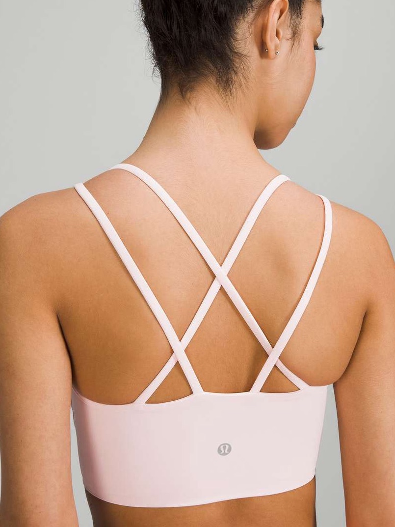 Nwt Lululemon Like A Cloud Longline Bra B/C Strawberry Milkshake Size 6